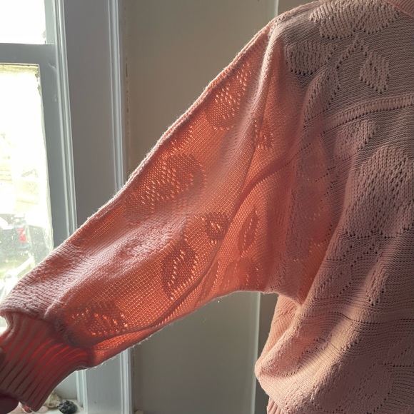 Vintage Functionals Peach Batwing Sweater - Picture 2 of 11